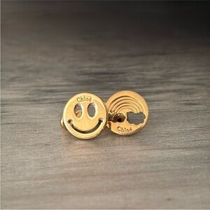 Chloé Smiley Face and Rainbow Earrings Y2K
